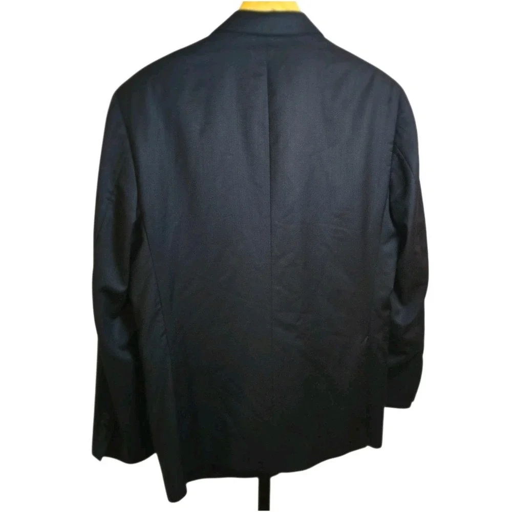 Ermenegildo Zegna Wool Silk Men's Sport Coat‎ Blazer 42 Drop 6 Black Italy Cloth